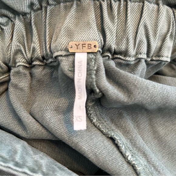 Young Fabulous & Broke (YFB) Women’s Green Saidie Wide Leg Pants, Size XS - Picture 9 of 11